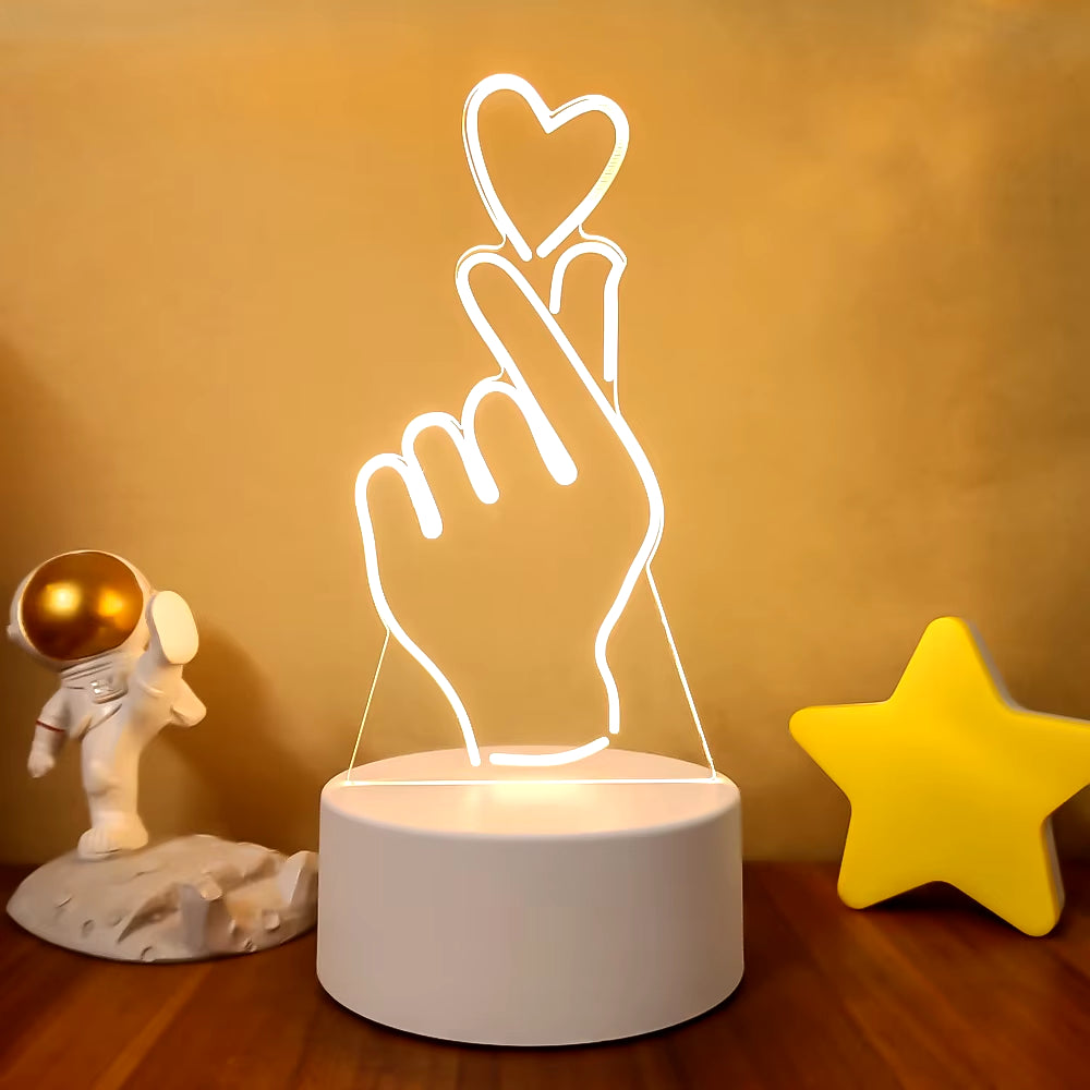3D LED Lamp Creative 3D LED Night Lights Novelty Illusion Night Lamp 3D Illusion Table Lamp for Home Decorative Light