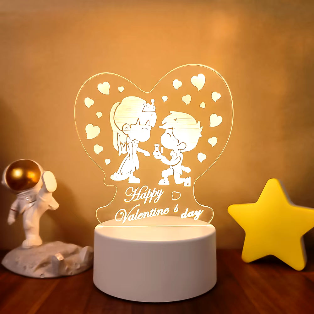 3D LED Lamp Creative 3D LED Night Lights Novelty Illusion Night Lamp 3D Illusion Table Lamp for Home Decorative Light